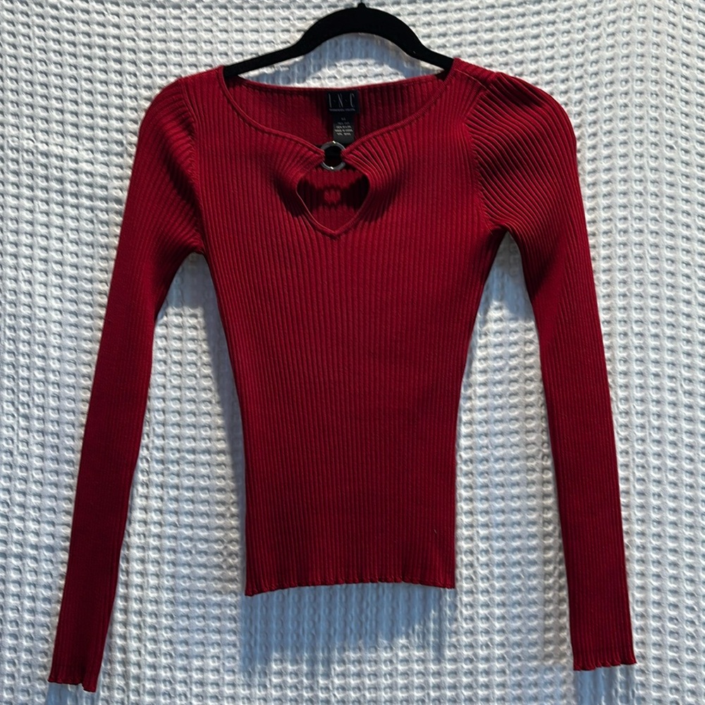 INC International concepts silk sweater